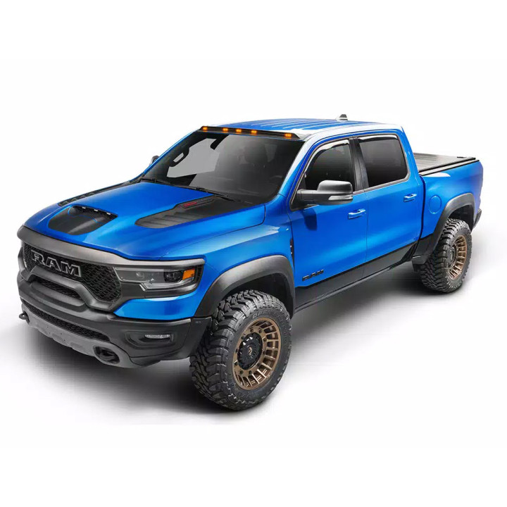 EC Approved LED Marker Lights Integration Kit for Windshield, Husky Liners AeroCab Pro w/o sunroof, Dodge RAM 1500 2019 - Presen