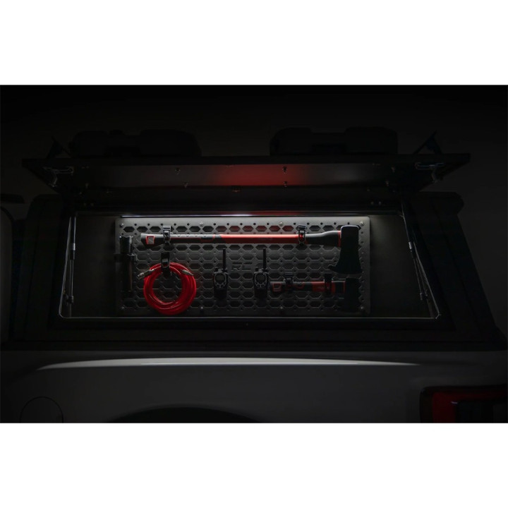Bed Organising System with Molle Panel for Hardtop, Rough Country Bed Cap, Dodge RAM 1500 / Ford F-150 Raptor 2019 - Present - E