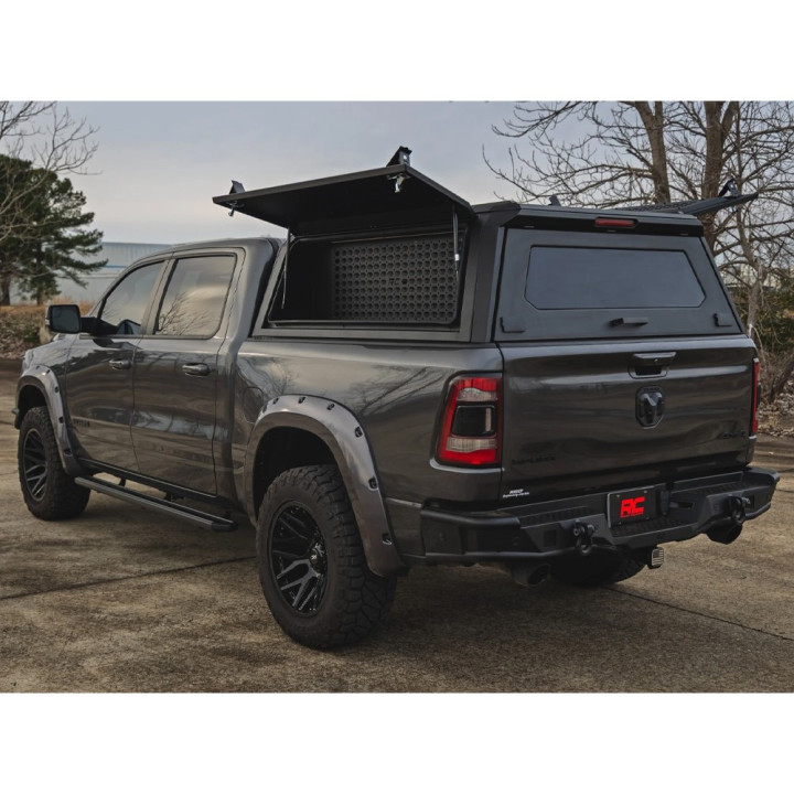 Bed Organising System with Molle Panel for Hardtop, Rough Country Bed Cap, Dodge RAM 1500 / Ford F-150 Raptor 2019 - Present - E