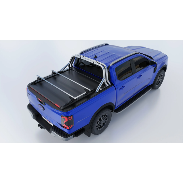 Spring Assisted Roll Top Tonneau Bed Cover, Tessera 4x4 Roll+, Ford Ranger Limited PHEV Double Cab 2023 - Present - EDK.ro