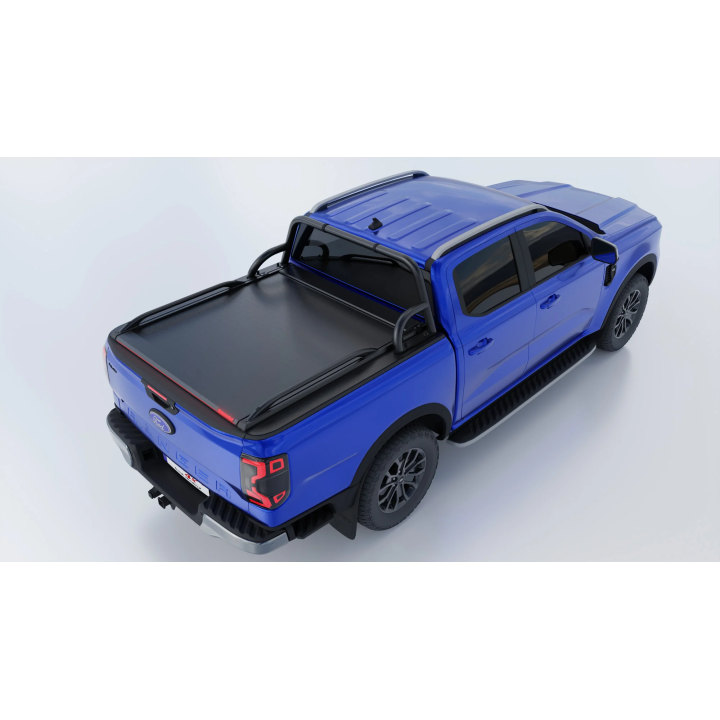 Spring Assisted Roll Top Tonneau Bed Cover, Tessera 4x4 Roll+, Ford Ranger Limited PHEV Double Cab 2023 - Present - EDK.ro