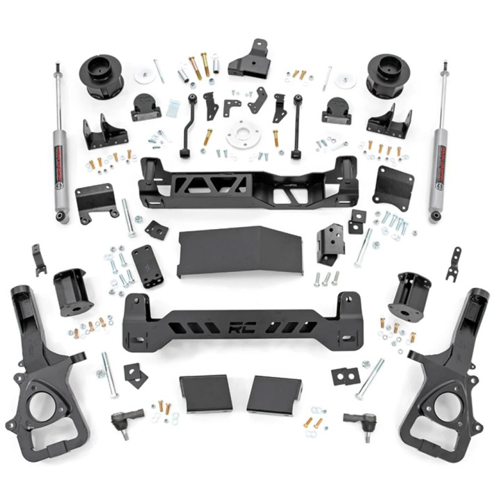 Suspension Lift Kit 22xl with N3 Shock Absorbers, Rough Country Large Bore Lift 6 Inch, Dodge RAM 1500 2025 - Present - EDK.ro