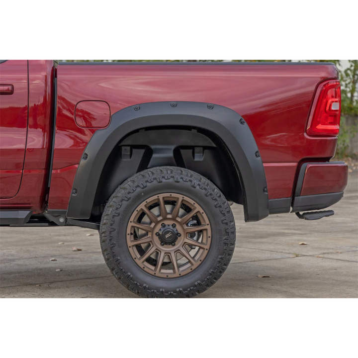 Front and Rear Fender Flares, Rough Country Pocket, Dodge RAM 1500 2025 - Present - EDK.ro