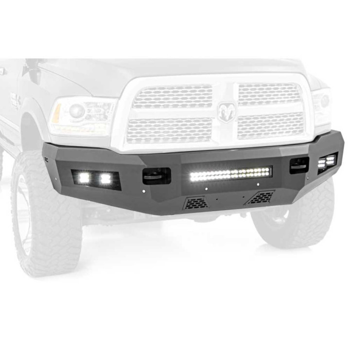 Bullbar Off-Road, Rough Country cu Lumini LED, Dodge RAM 2500 / RAM 3500 2010 - 2018 - EDK.ro