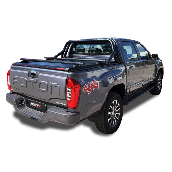 Spring Assisted Roll Top Tonneau Bed Cover, Tessera 4x4 Roll+, Foton Tunland G7 2019 - Present - EDK.ro