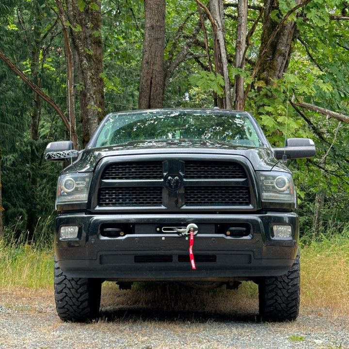 Hidden Winch Mount, Vice Design 6.7L Cummins, Dodge RAM 2500 / 3500 2010 - 2018 - EDK.ro