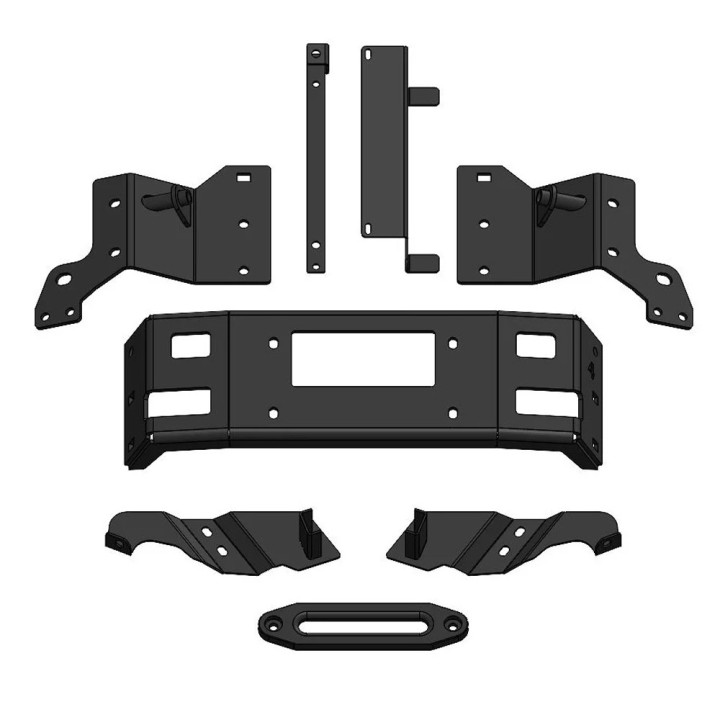 Hidden Winch Mount, Vice Design 6.7L Cummins, Dodge RAM 2500 / 3500 2010 - 2018 - EDK.ro