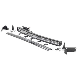 EC Approved LED Projector Integration Kit for Front Bumper, Rough Country LED light bar 40" curved Black Series 3500, Dodge RAM 