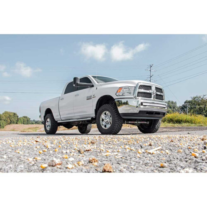 Kit de Integrare Proiectoare LED Omologate Pentru Bara Față, Rough Country LED light bar 40" curved Black Series 3500, Dodge RAM
