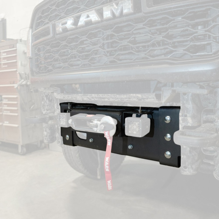 Hidden Winch Mount, Vice Design 6.4L Hemi, Dodge RAM 2500 / 3500 2019 - Present - EDK.ro