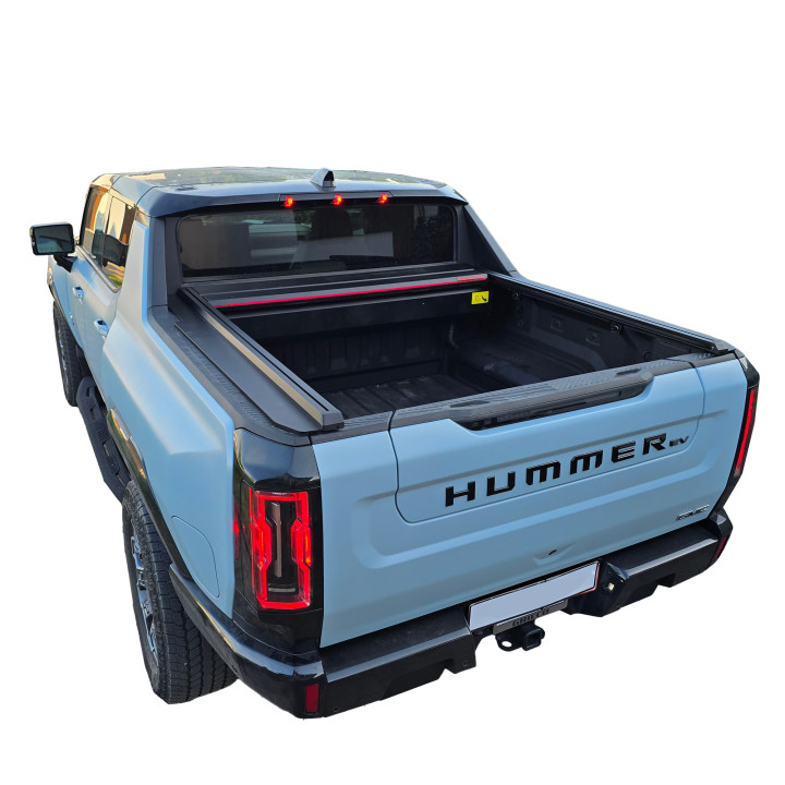 Spring Assisted Roll Top Tonneau Bed Cover, Tessera 4x4 Roll+, GMC Hummer EV 2025 - Present - EDK.ro