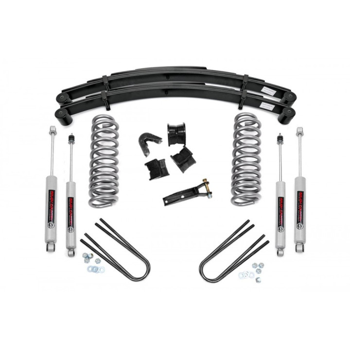 Lift Kit, Rough Country Lift 4 Inch, Ford Bronco 1978 - 1979 - EDK.ro