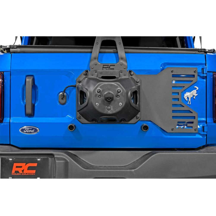 Spare Tyre Relocation cu Reinforcement Bracket, Rough Country, Ford Bronco 2021 - Prezent - EDK.ro