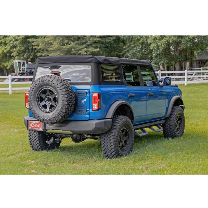 Spare Tyre Relocation cu Reinforcement Bracket, Rough Country, Ford Bronco 2021 - Prezent - EDK.ro