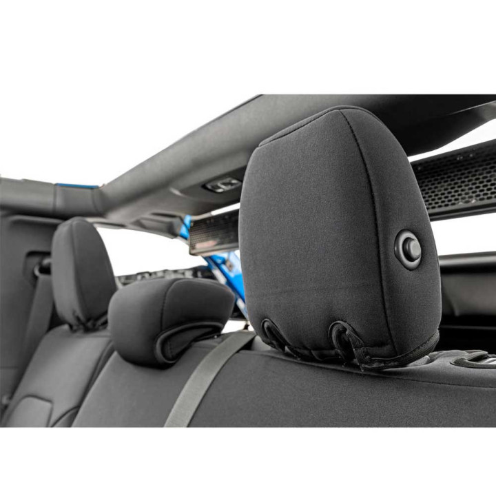 Set Huse Scaun Neopren Negru, Rough Country, Ford Bronco 2021 - Prezent - EDK.ro