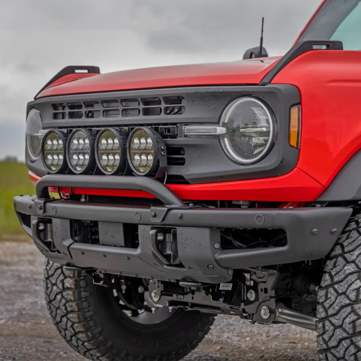 Off-Road Bullbar, Rough Country with LED Lights, Ford Bronco Raptor 2021 - Present - EDK.ro