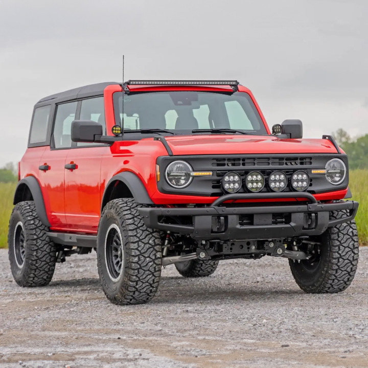 Bullbar Off-Road, Rough Country cu Lumini LED, Ford Bronco Raptor 2021 - Prezent - EDK.ro