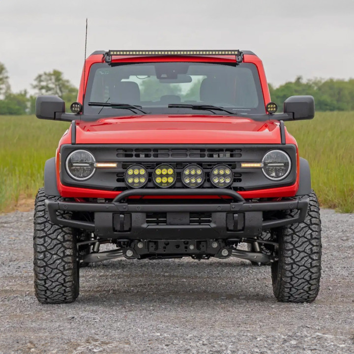 Off-Road Bullbar, Rough Country with LED Lights, Ford Bronco Raptor 2021 - Present - EDK.ro