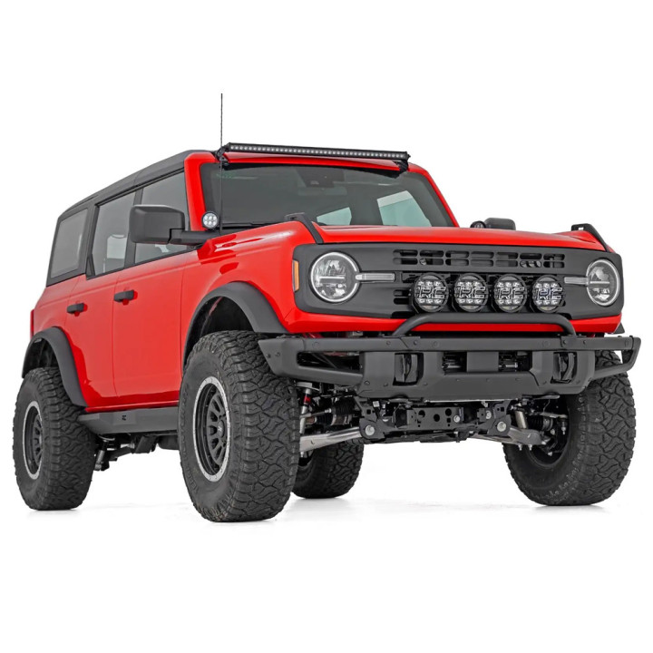 Off-Road Bullbar, Rough Country with LED Lights, Ford Bronco Raptor 2021 - Present - EDK.ro