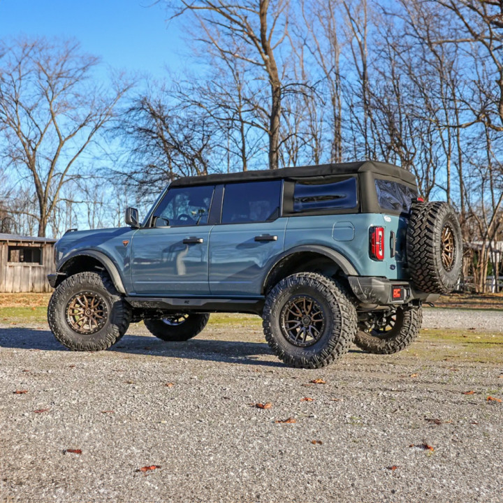Side Steps, Rough Country Rock Sliders, Ford Bronco Raptor 2021 - Present - EDK.ro