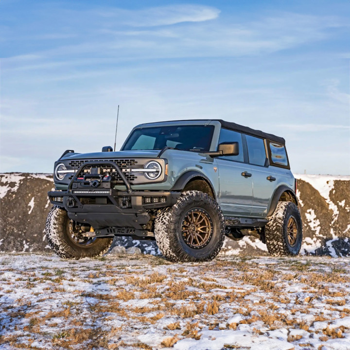 Praguri Laterale, Rough Country Rock Sliders, Ford Bronco Raptor 2021 - Prezent - EDK.ro