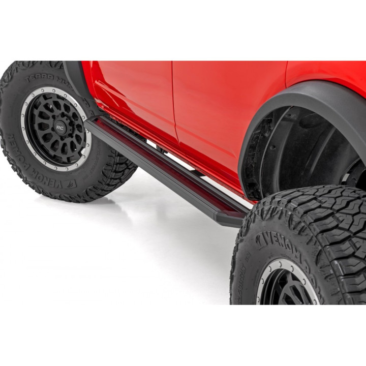 Side Steps, Rough Country Multi-Color LED, Ford Bronco Raptor 2021 - Present - EDK.ro