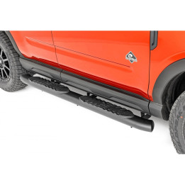 Side Steps, Rough Country Oval Nerf Step, Ford Bronco 2021 - Present - EDK.ro