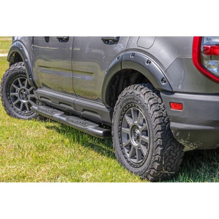 Side Steps, Rough Country Oval Nerf Step, Ford Bronco 2021 - Present - EDK.ro