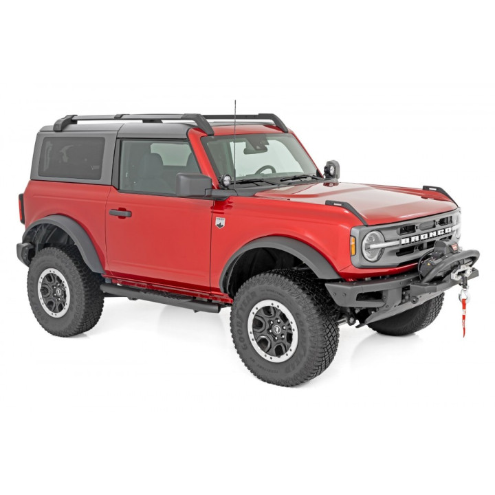 Side Steps, Rough Country Oval Nerf Step, Ford Bronco 2021 - Present - EDK.ro