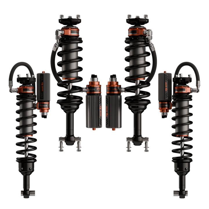 Coilovers Kit, FOX Factory Race 3.2 Live Valve Reservoir Lift 3-4.5 Inch, Ford Bronco 2021 - Present - EDK.ro