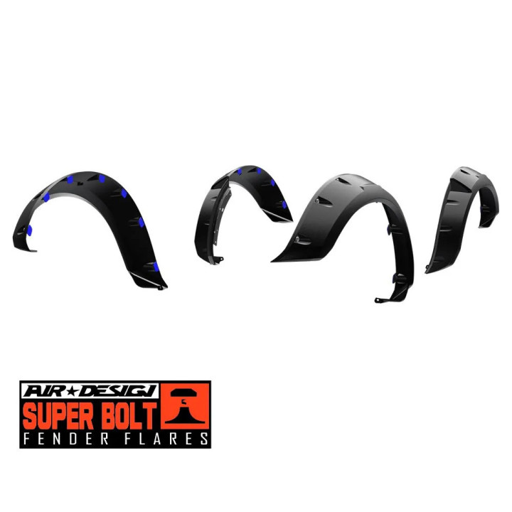 Front and Rear Fender Flares, Air Design Super Bolt, Ford Bronco 2021 - Present - EDK.ro