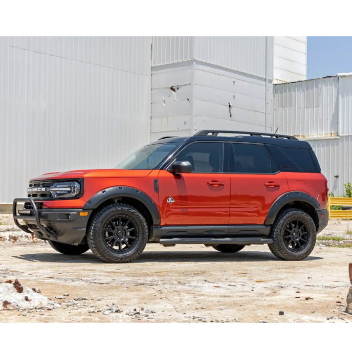 Front and Rear Fender Flares, Rough Country Pocket chrome rivets, Ford Bronco 2021 - Present - EDK.ro