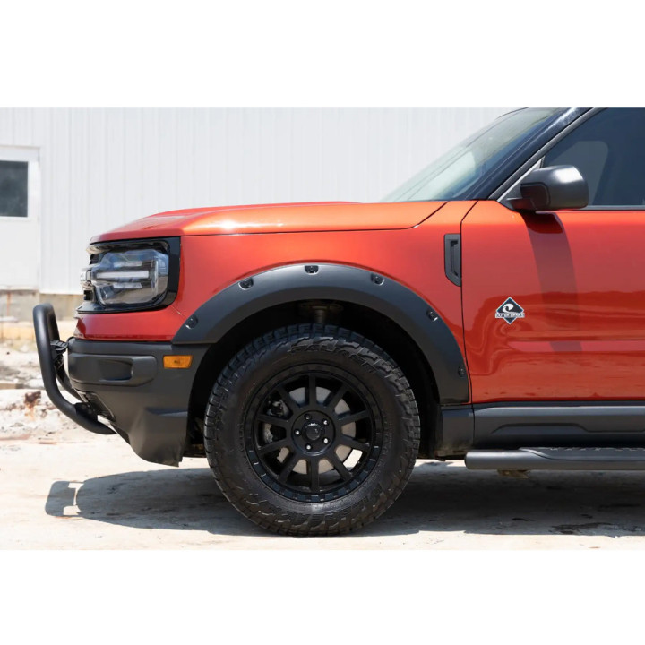 Extensii Aripi Față și Spate, Rough Country Pocket chrome rivets, Ford Bronco 2021 - Prezent - EDK.ro