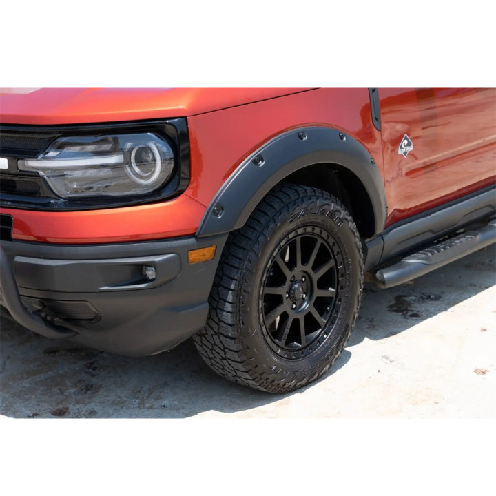Extensii Aripi Față și Spate, Rough Country Pocket chrome rivets, Ford Bronco 2021 - Prezent - EDK.ro