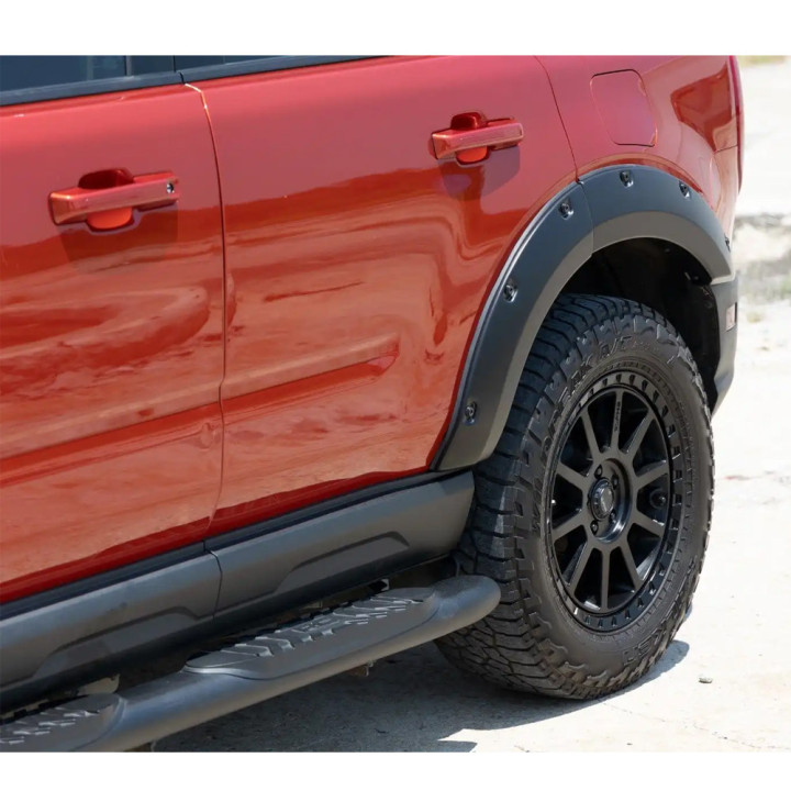 Front and Rear Fender Flares, Rough Country Pocket chrome rivets, Ford Bronco 2021 - Present - EDK.ro