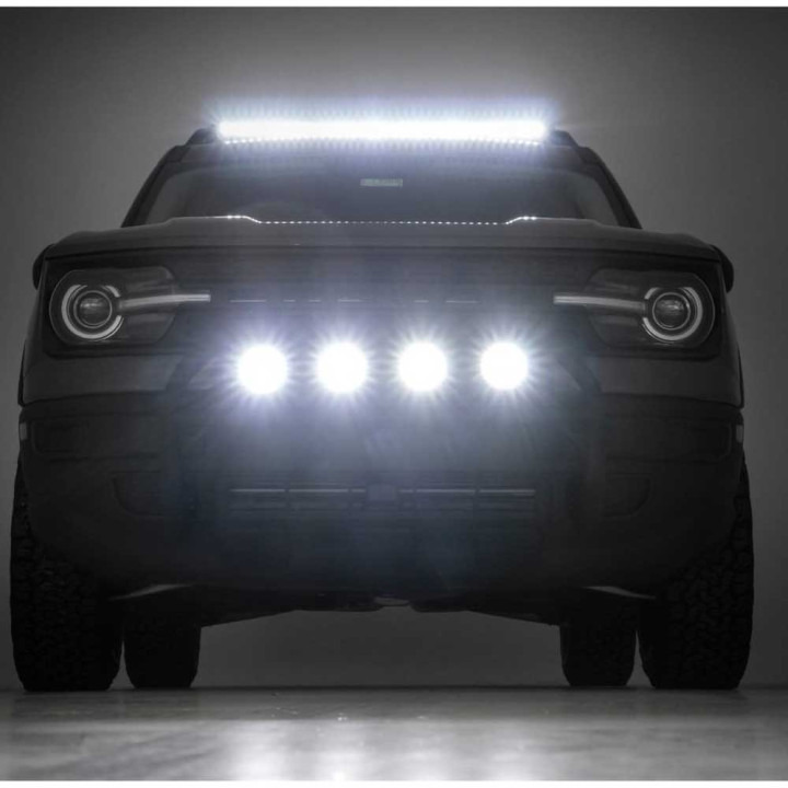 EC Approved LED Projector Integration Kit for Roof, Rough Country LED light bar 40", Ford Bronco 2021 - Present - EDK.ro