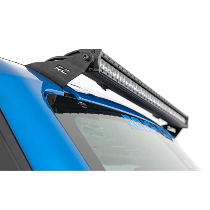 EC Approved LED Projector Integration Kit for Windshield, Rough Country LED light bar 40" upper windshield Black Series, Ford Br