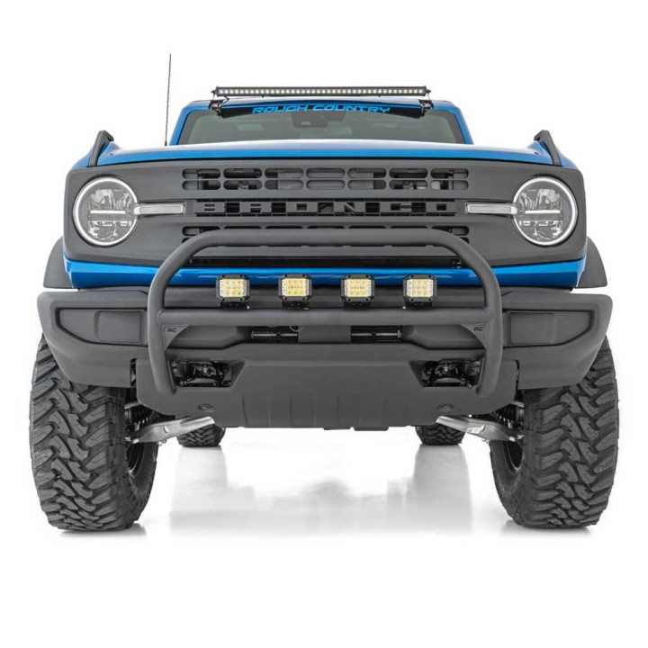 Kit de Integrare Proiectoare LED Omologate Pentru Parbriz, Rough Country LED light bar 40" upper windshield Black Series, Ford B