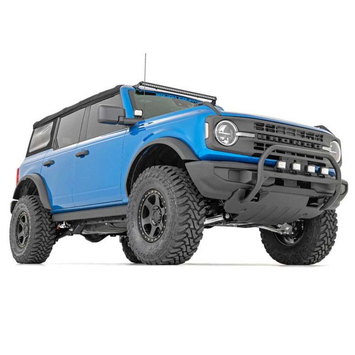 Kit de Integrare Proiectoare LED Omologate Pentru Parbriz, Rough Country LED light bar 40" upper windshield Black Series, Ford B