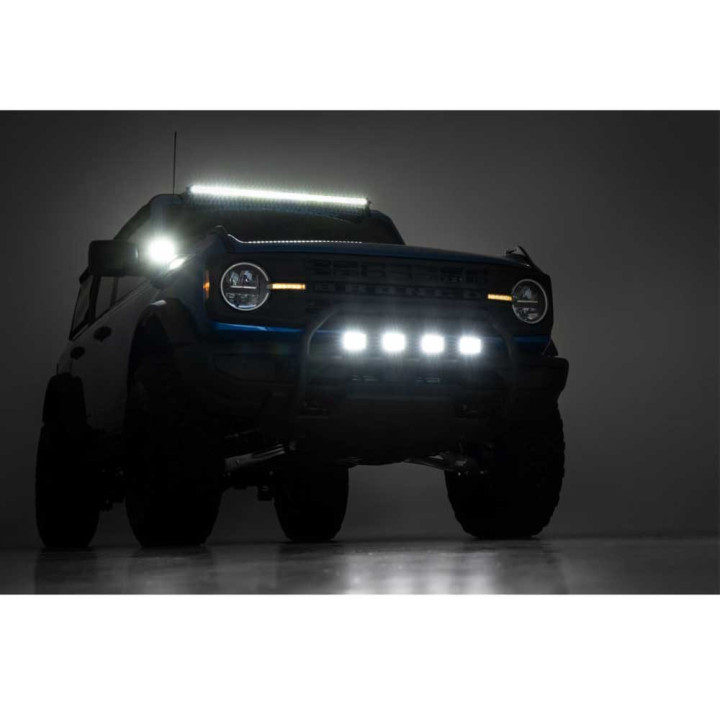 Kit de Integrare Proiectoare LED Omologate Pentru Parbriz, Rough Country LED light bar 40" upper windshield Black Series, Ford B