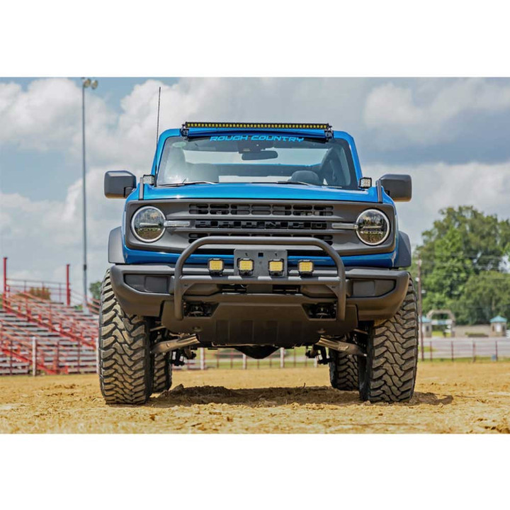 EC Approved LED Projector Integration Kit for Windshield, Rough Country LED light bar 40" upper windshield Black Series, Ford Br