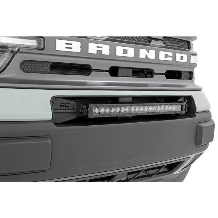 Kit de Integrare Proiectoare LED Omologate Pentru Bara Față, Rough Country LED bumper kit 20" white DRL Black Series, Ford Bronc