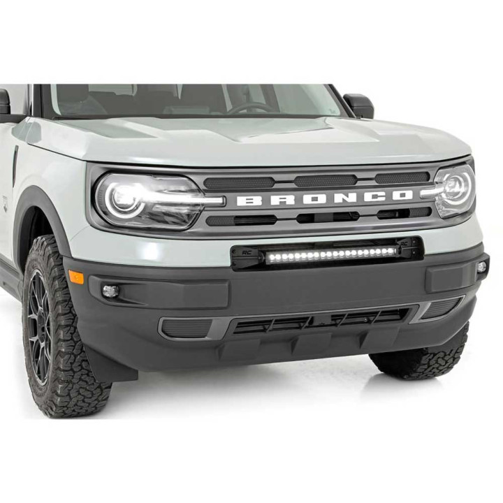 EC Approved LED Projector Integration Kit for Front Bumper, Rough Country LED bumper kit 20" white DRL Black Series, Ford Bronco