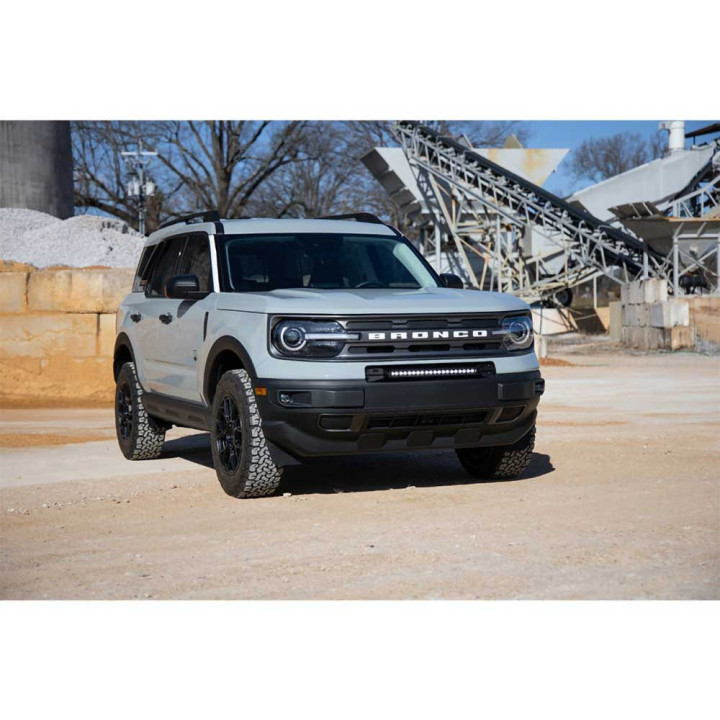 Kit de Integrare Proiectoare LED Omologate Pentru Bara Față, Rough Country LED bumper kit 20" white DRL Black Series, Ford Bronc