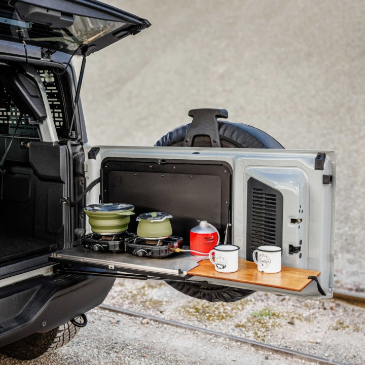 Drop-down Tailgate Table, Bison Gear, Ford Bronco Raptor 2021 - Present - EDK.ro