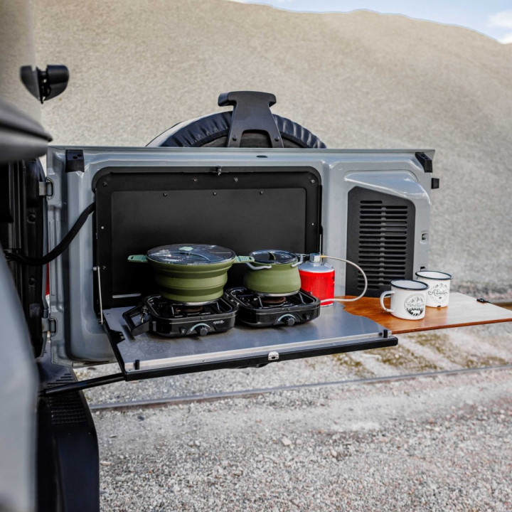 Drop-down Tailgate Table, Bison Gear, Ford Bronco Raptor 2021 - Present - EDK.ro