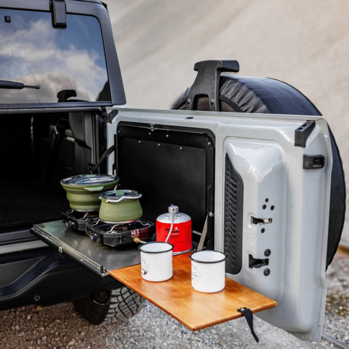 Drop-down Tailgate Table, Bison Gear, Ford Bronco 2021 - Present - EDK.ro