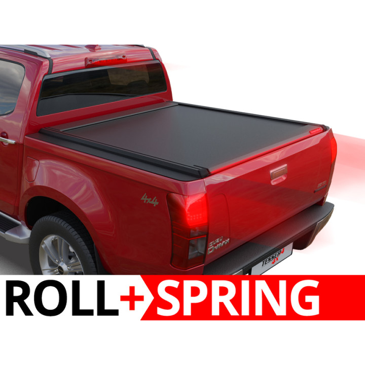Spring Assisted Roll Top Tonneau Bed Cover, Tessera 4x4 Roll+, Isuzu D-Max Double Cab 2012 - 2020 - EDK.ro