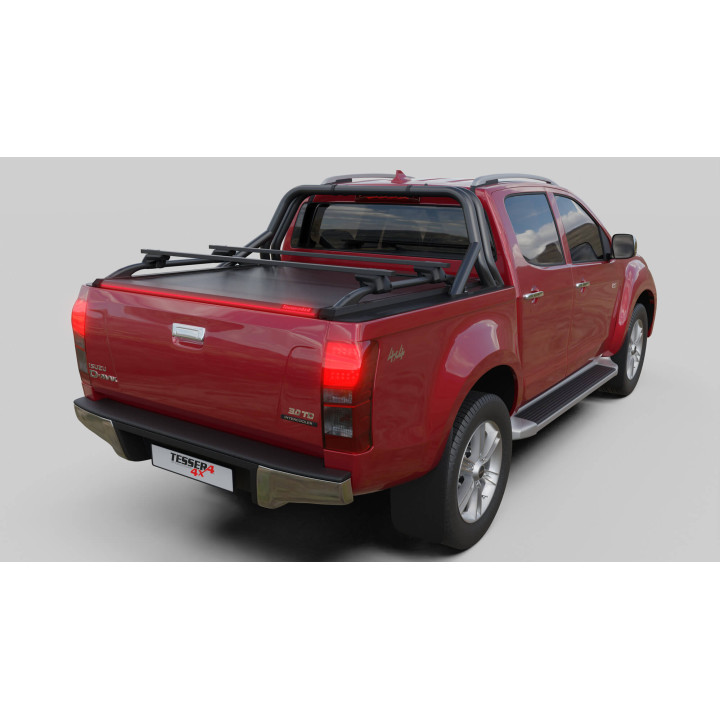 Spring Assisted Roll Top Tonneau Bed Cover, Tessera 4x4 Roll+, Isuzu D-Max Double Cab 2012 - 2020 - EDK.ro