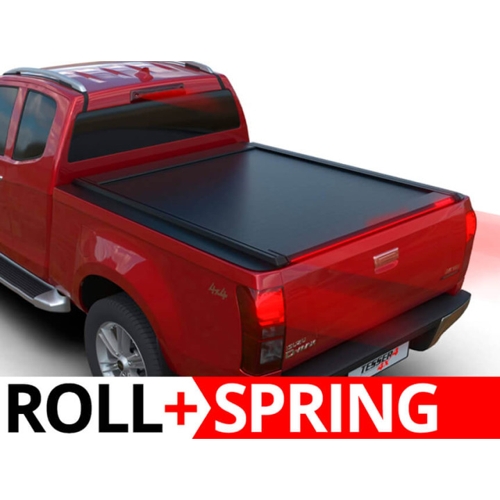 Spring Assisted Roll Top Tonneau Bed Cover, Tessera 4x4 Roll+, Isuzu D-Max Extra Cab 2012 - 2020 - EDK.ro